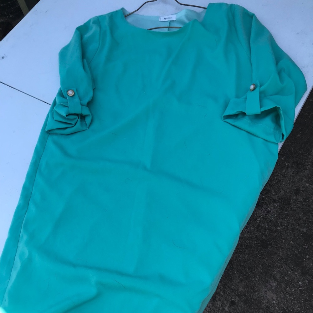 Teal Green Dress